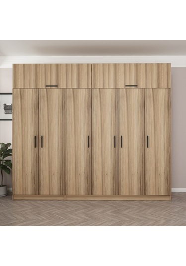Minar Kale 6 Kapaklı 2 Ç Dolap Ve Yüklük Dore 235cm