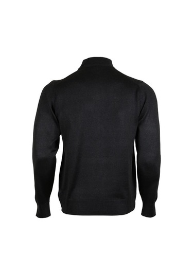 Erkek Füme Kazak Yarım Balıkçı Yünlü Klasik Normal Kesim Rar00796