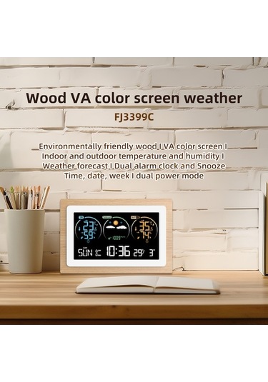 Besthome1 Akıllı Hava İstasyonu - İç/dış Nem Ve Sıcaklık, Renkli Ekran, 3 Sensör, Takvimli Ölçüm