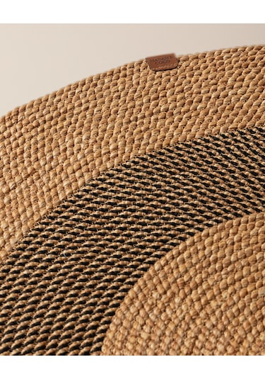 Madame Coco Alsace Oval Kilim - Naturel/siyah - 90x150 Cm 8684427193235 Çok Renkli