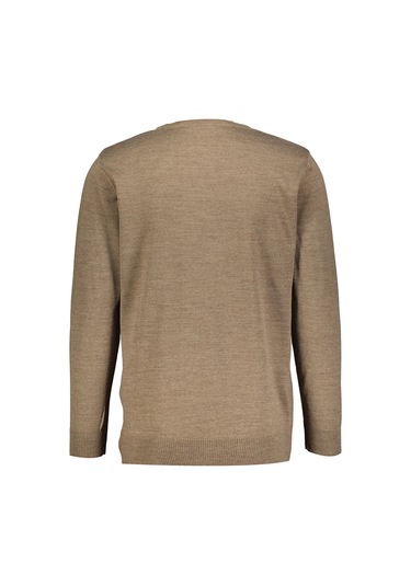 Finesuits Erkek Düz Yünlü Kazak 2422201003.dzoyr Vizon