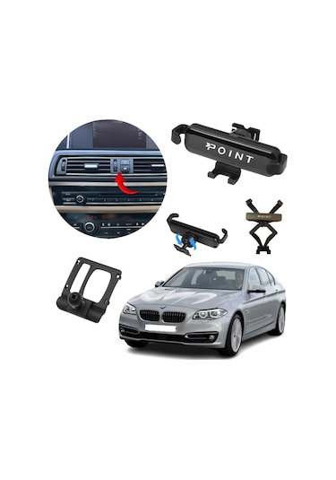 Bmw 5 Seri F10 5.20d M Sport Araca Özel Cep Telefon Tutacağı Robotik Başlıklı 2011 -2016 Profesyonel