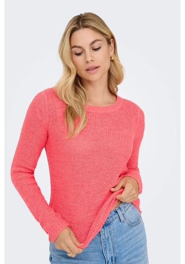 Only Kadın Onlgeena Uzun Kollu Örme Kazak 15113356 Şeker Pembe Pembe