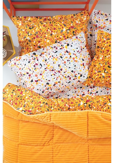 Yataş Bedding Terazzo Çift Kişilik Triola Set - Sarı