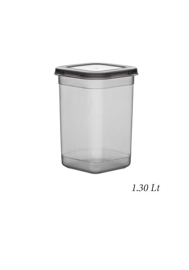 Porsima 431-GR Çok Amaçlı Erzak Saklama Kabı Seti 1.30 LT 12'li Gri