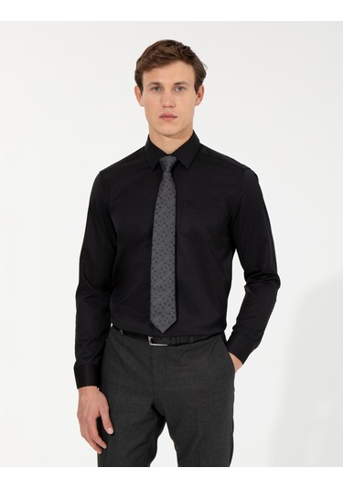Pierre Cardin Erkek Siyah Gömlek Basic 50258931-vr046 Siyah