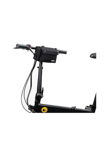 Didadodo Rhinowalk Çok Fonksiyonlu Ön Çanta Bisiklet Gidon Çantası Siyah, Güçlü Kapaklı Siyah