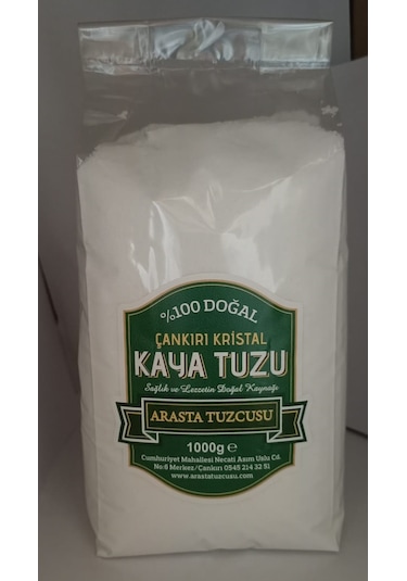 Arasta Tuzcusu Çankırı Doğal Kristal Kaya Sofra Tuzu 1 KG