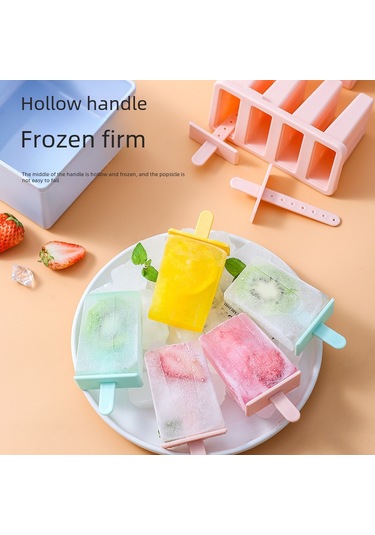 Ranyeek Yemek Grubu Pp Malzeme 8'li Dikey Buzluk Kalıbı - Evde Evde Dondurma, Buzlu Tatlılar İçin Pratik Ve Dayanıklı Pembe Mor Diğer