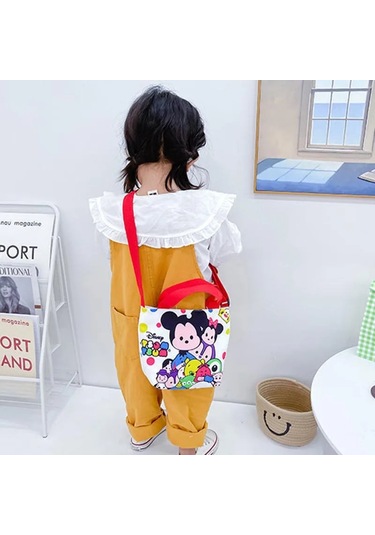 Çocuk Crossbody Tatlı Dondurulmuş Elsa Prenses Karikatür Baskı Kız Çanta Çok F 12 12 Çok Renkli