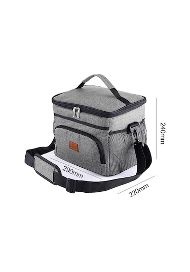 Yaozixa 16l Isı Saklama Çanta - Dışarı Piknik Çantası, Leakproof Termos Çanta, Ofis/okul Yemek Çantası, Araçlık Buz Çantası, Mavi Çok Renkli