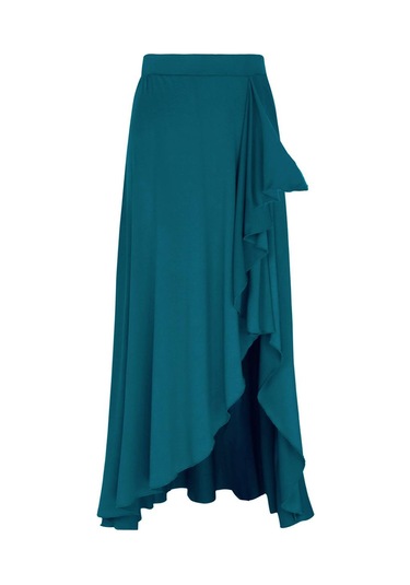 Yeşil Latin Dans Eteği Kadın Asimetrik Elastik Bel Dans Etek Bayanlar Balo Salonu Etek Yeşil