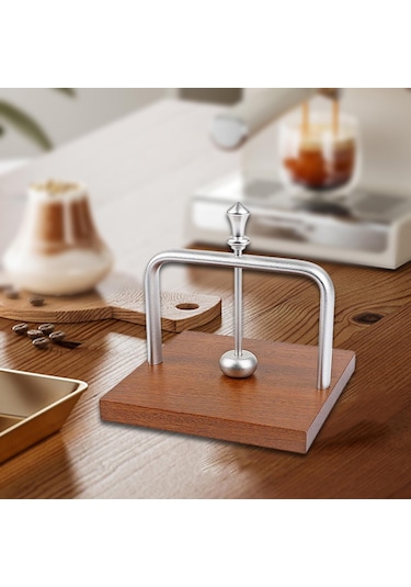 Homyl Tezgah Peçetelik Masa Üstü Mendillik Ahşap Taban Dekoru Gümüş