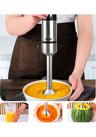 Sones Raf 700w 4 Bıçaklı El Tipi Elektrikli Blender Paslanmaz Çelik Yemek Pişirme Çubuğu, Ab Fişi Beyaz