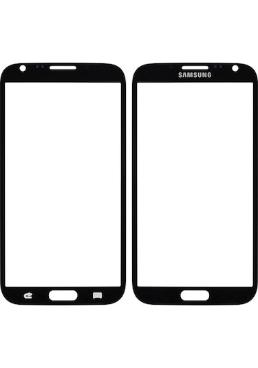 Samsung Uyumlu Galaxy Note 2 N7100 Ön Cam Dokunmatik Lensi - Siyah (535430470)