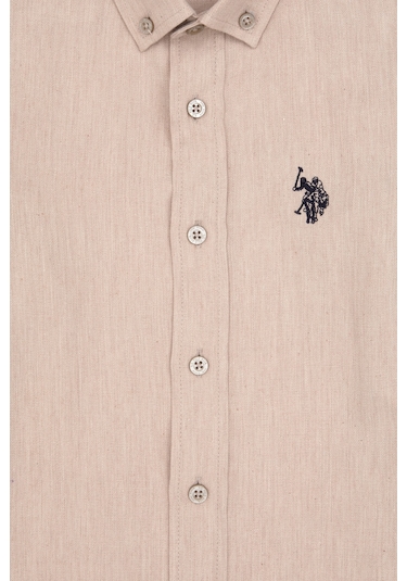 U.s. Polo Assn. Erkek Çocuk Bej Gömlek Basic 50316769-vr011 Bej