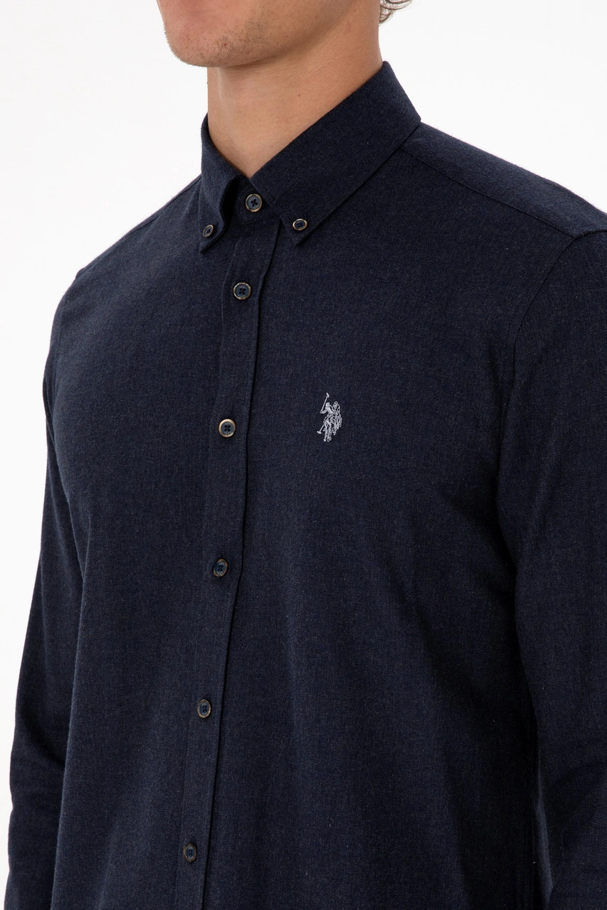 U.s. Polo Assn. Erkek Lacivert Gömlek Basic 50316721-vr033 Lacivert