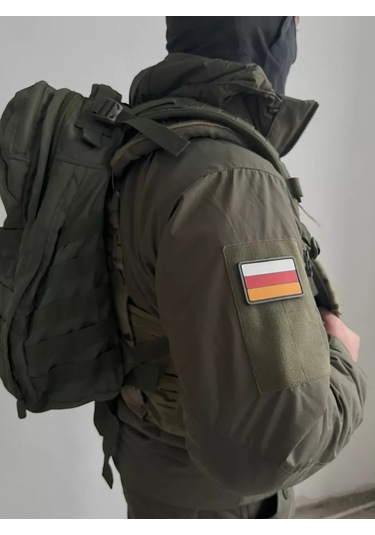 Tactochno Pvc Şerit "osetya Bayrağı" Zeytin Yeşili Fonlu 197879485