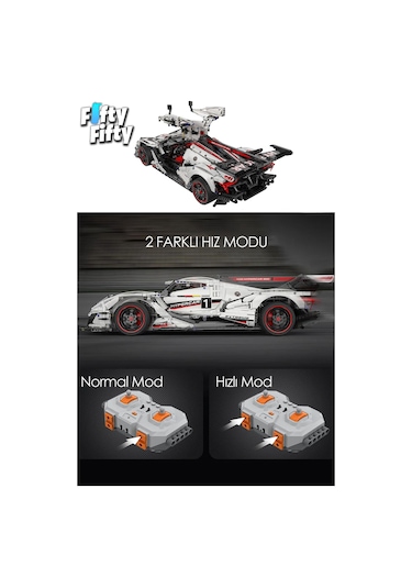 Cada V12 Hypercar -c61053w 4449 Parça Profesyonel Oyuncak Yapım Seti