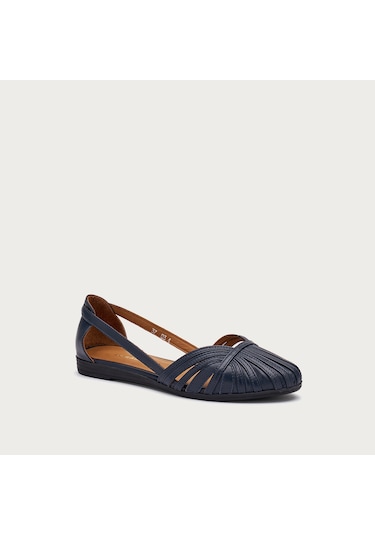 Navy Sandalet Kadın 03m4 Frau Feather Lacivert