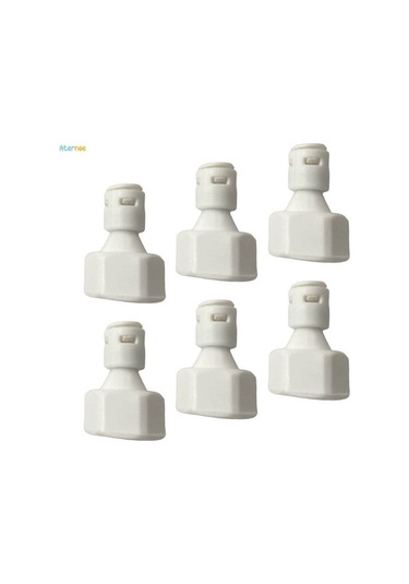 Ulzyvf 3x 6 Adet Küresel Vana Konnektör Bağlantı Bağlantısı 1/4-inç 1/2-inç Dişli, Ro Su Sistemi Valfı