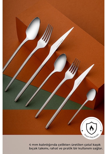 Emsan Arven 84 Parça 12 Kişilik Kutulu Çatal Kaşık Bıçak Takımı