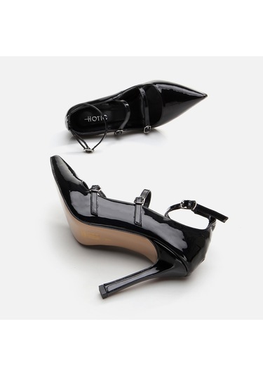 Hotiç Mary Jane Siyah Kadın Kalın Topuk 01ayh294970a100 Siyah
