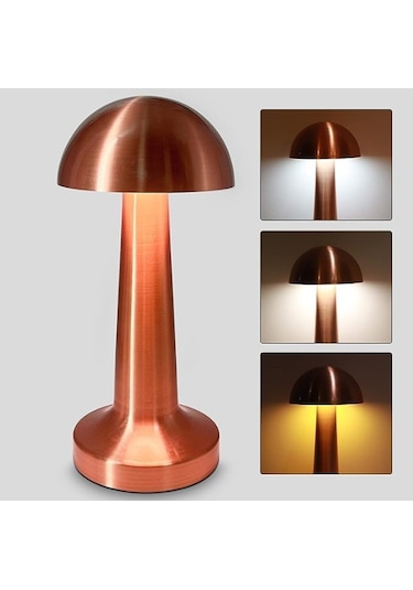 Cata CT-8430 Retro Bakır Dokunmatik Şarjlı Led Masa Lambası