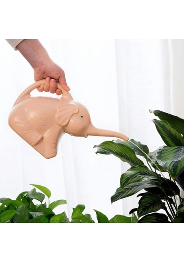 Jeehugo 2l Plastik Çiçek Sulama Kuşağı Uzun Damla Ağızlı Ev Bitkileri Bakımı Pembe Sulama Kabı