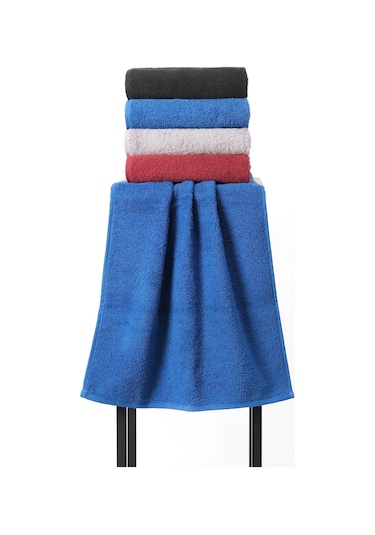 %100 Pamuk Bordo-parlement-gri-siyah Koyu Renkli 200 Gr 4'lü Kuaför, El, Yüz Ve Baş Havlusu Renkli