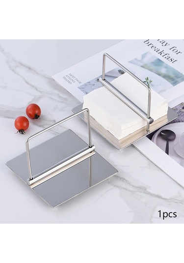 Homyl Kağıt Mendil Dispenseri Kafe Kartları Havlu Organizasyon Gümüş