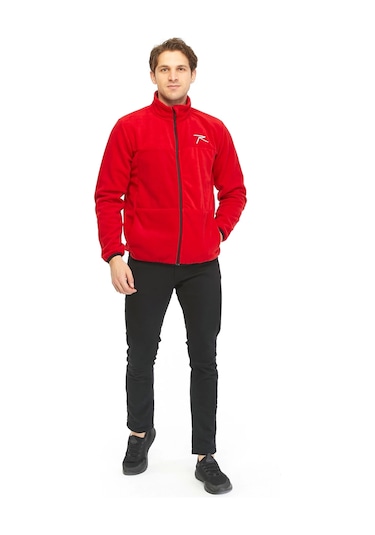 Raru Erkek Polar Ceket Varıon Kırmızı Kırmızı