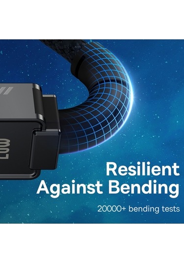 Pazly Veri Uzunluk:2m Type-c Seri Şarj Pin Kırılmaz Kablosu, Hızlı Baseus 8 20w - Ei