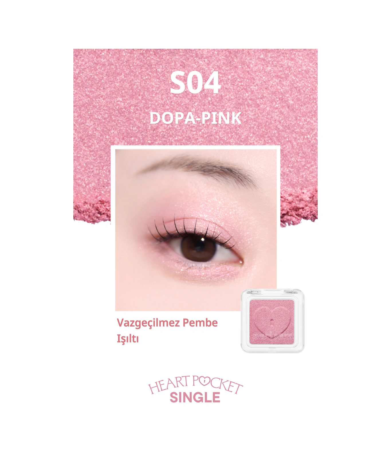 Peripera Heart Pocket Single S04 Dopa-pink
