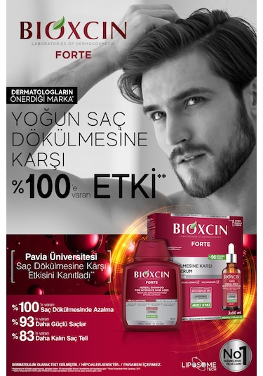 Bioxcin Forte 300 ml Şampuan - Yoğun Dökülme Şampuanı Tüm Saç Tipleri