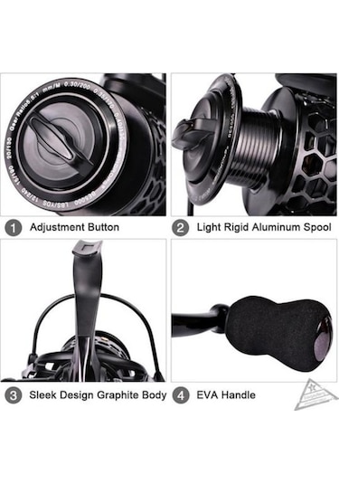 Novahub Dönen Balıkçılık Reel 5.1:1 Dişli 14 Bilyalı Rulman 4000 - Tatlı/sulu Su Uygun Balıkçılık Reel