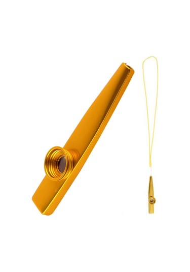 Mk-02y Metal Kazoo İp Askılı Alüminyum Alaşım Sarı