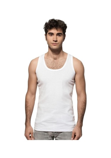 6 Lı Paket Özkan Erkek Pamuklu Ribana Atlet 0113