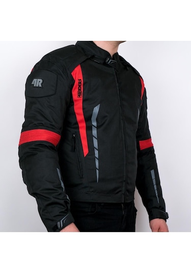 4riders Gama Ce Sertifikalı Korumalı Motosiklet Montu Kırmızı