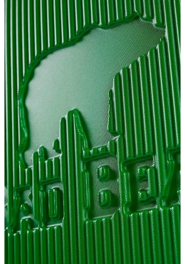 Bad Bear Logo Suitcase 23.01.80.001y Yeşil Büyük Boy Tekerlekli Abs Valiz 95 Lt. Yeşil