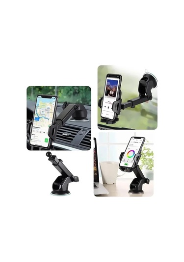 Araba Cep Telefonu Tutucu Çok Fonksiyonlu Araba Döner Gösterge Paneli Vakumlu Araç İçi Navigasyon Desteği,jwcwsq
