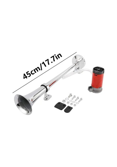 Xuweiwei Aazrzrz Yüksek Sesli 116db Krom Çinko 12v Hava Kornası Kiti Kamyonlar İçin