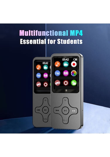 Geeksen 128gb Hafızalı Bluetooth Mp4 Çalar, Fm Radyo, Çoklu Dil Desteği, Spor Ve Öğrenci Kullanımı İçin Taşınabilir Müzik Çalar