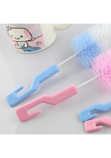 Sones 2 Set Bebek Emzik Süt Şişesi Bardak 360 Derece Sünger Temizleyici Emzik Fırçası, Rastgele Renk Teslimatı