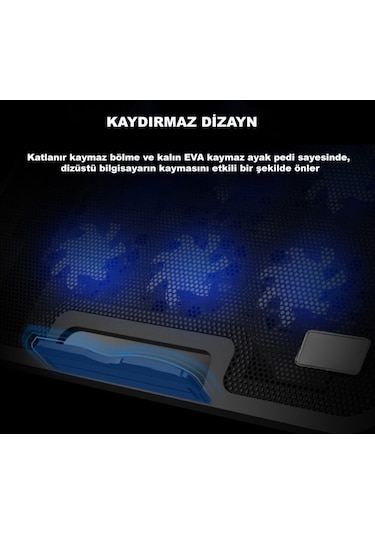 DailyLink 15.6 inç 6 Fanlı Dizüstü Sessiz Laptop Soğutucu Standı