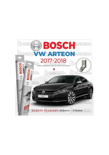 Volkswagen Arteon Muz Silecek Takımı 2017-2018 Bosch Aeroeco
