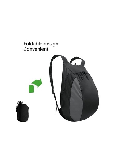 Novahub Mtxb1014 Kask Çantası, Katlanabilir Doğa Sporları Sırt Çantası, Siyah Siyah