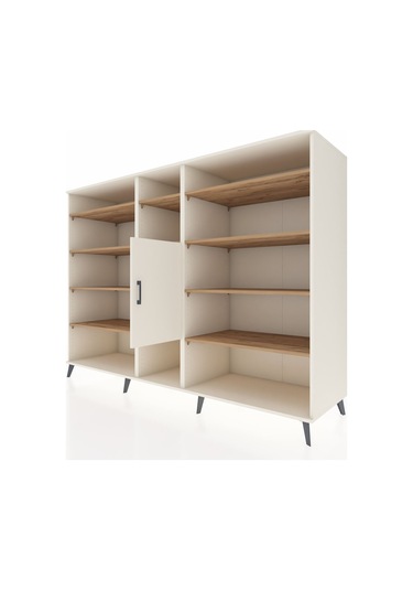 Kronos Dolap 12 Raflı Tek Kapaklı 220x59x163 Aytaşı-aytaşı/çam Aytaşı-aytaşı/çam