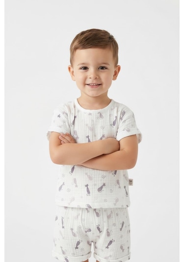 Miababy Baskılı Müslin Yazlık Takım Karışık