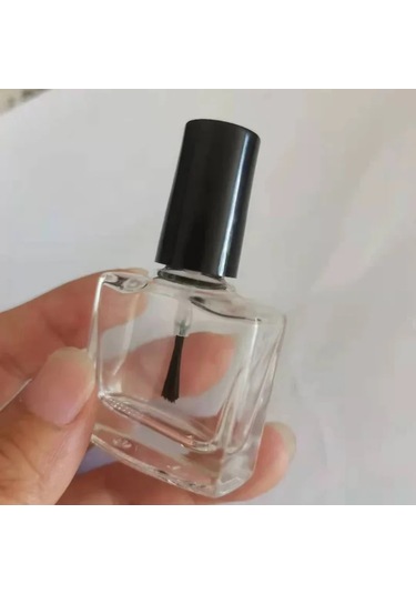 2ml5ml10ml15ml Oje Şişesi Tırnak Jel Boş Fırça İle Şişe Cam Boş Karıştırma Şişesi Tırnak Jel Boş Şişe Konteyner Yellow Cam